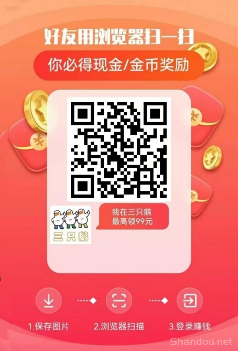 三只鹅app，一个简单看广告赚钱软件！