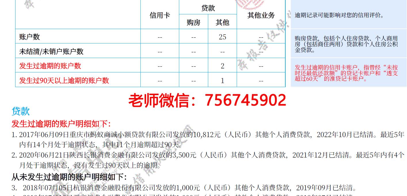 纸质版征信报告注意这几点方法修改很重要